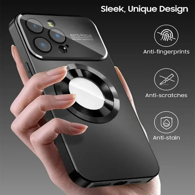 Luxury Magnetic Case for iPhone 16 15 14 13 12 11 Pro Max Plus - Magsafe Compatible