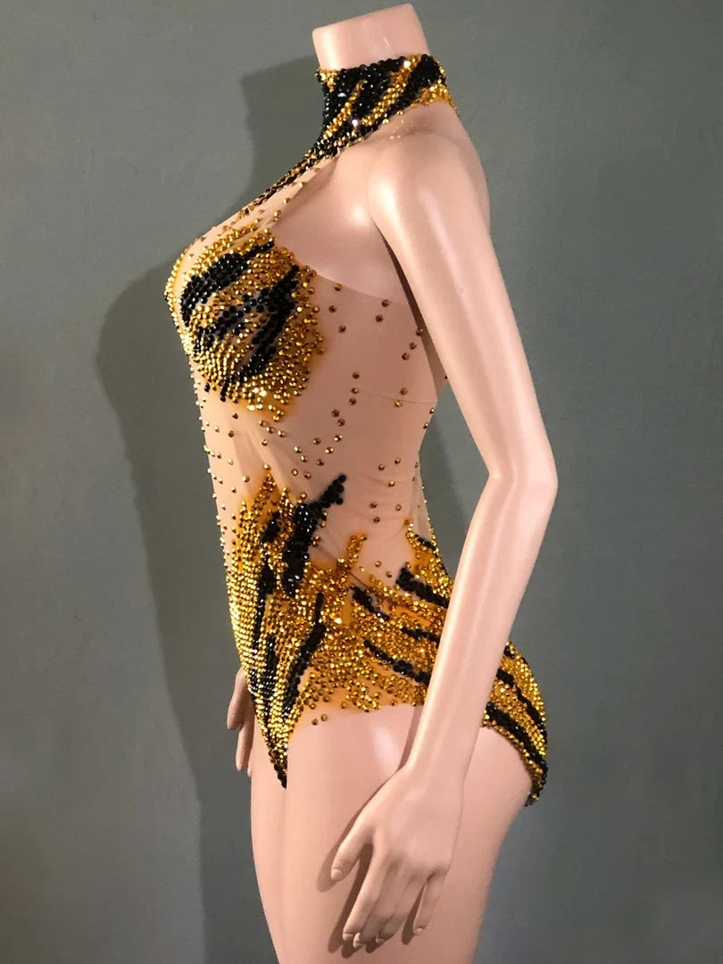 Sequin Showgirl Bodysuit Costume