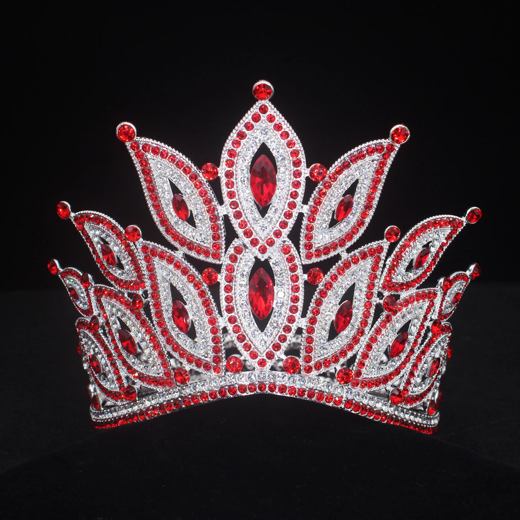 Crystal Bridal Tiara Crown – Vintage Queen Rhinestone Wedding Diadem in Gold or Silver