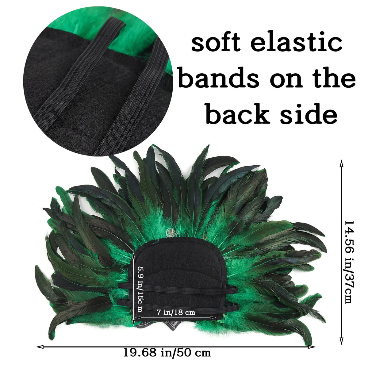 Mardi Gras Feather Crown Headband for Women | Glitter Sequin Carnival Hair Accessory