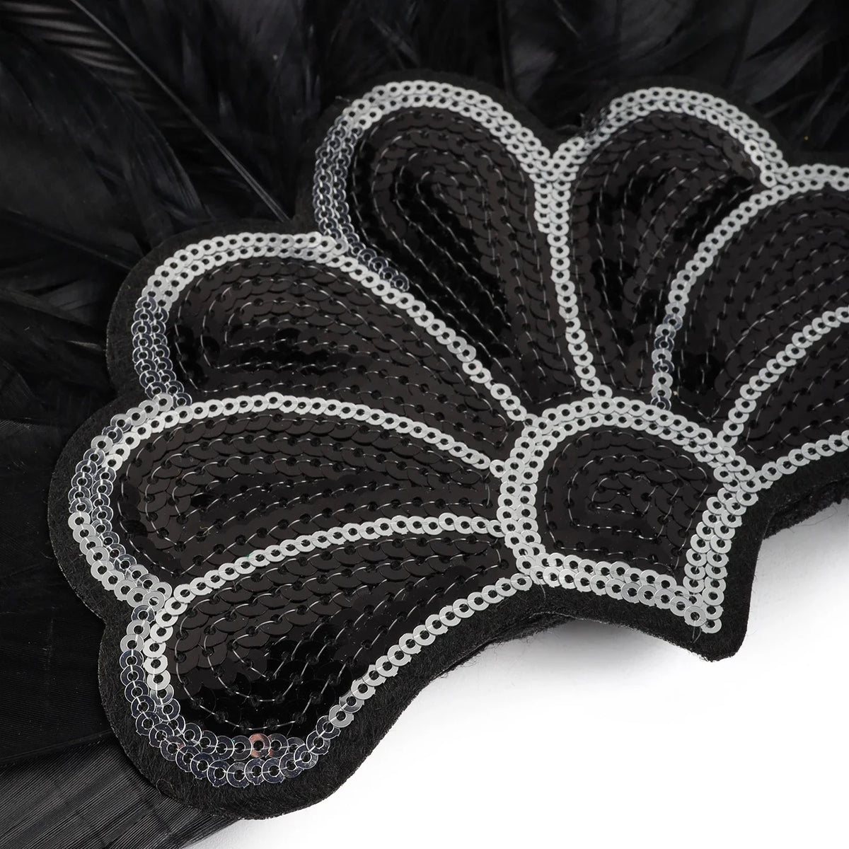 Mardi Gras Feather Crown Headband for Women | Glitter Sequin Carnival Hair Accessory