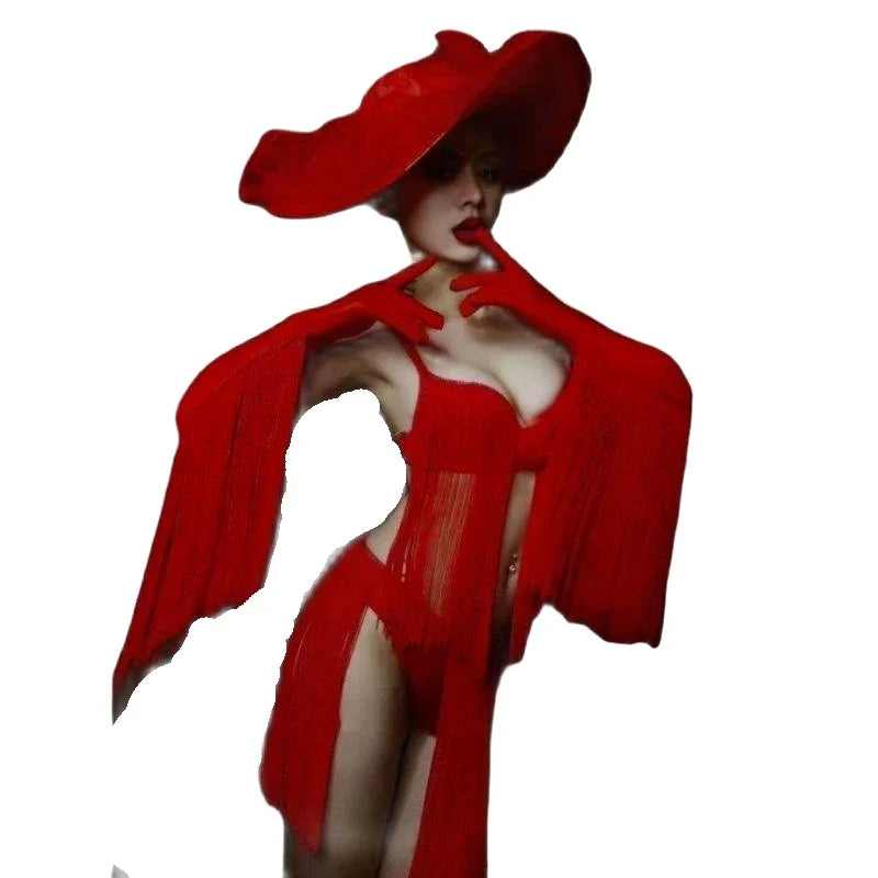 Women's Christmas Stage Performance Costume Set for Dancers & Singers