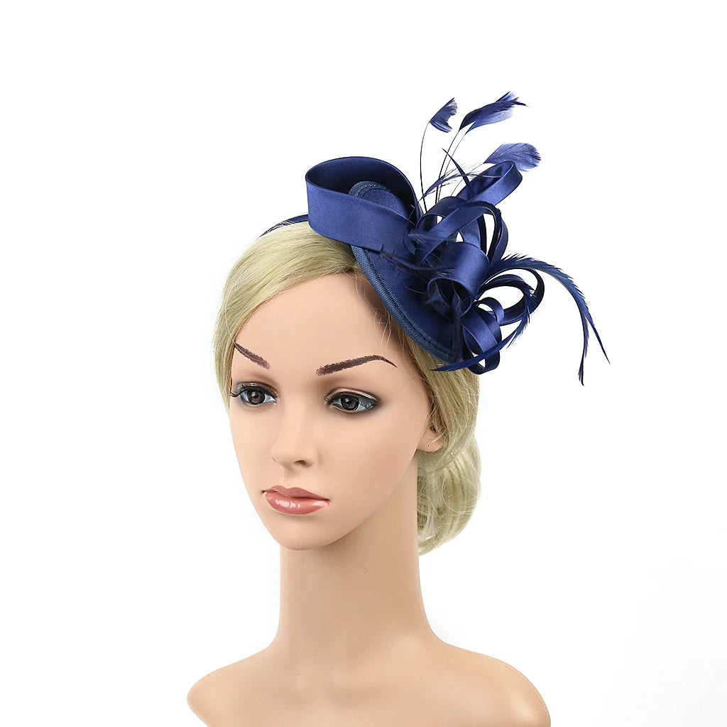 Women’s Feather Fascinator Hairband for Derby, Tea Parties & Events