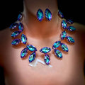 Rhinestone Bridesmaid Necklace & Earring Set for Women