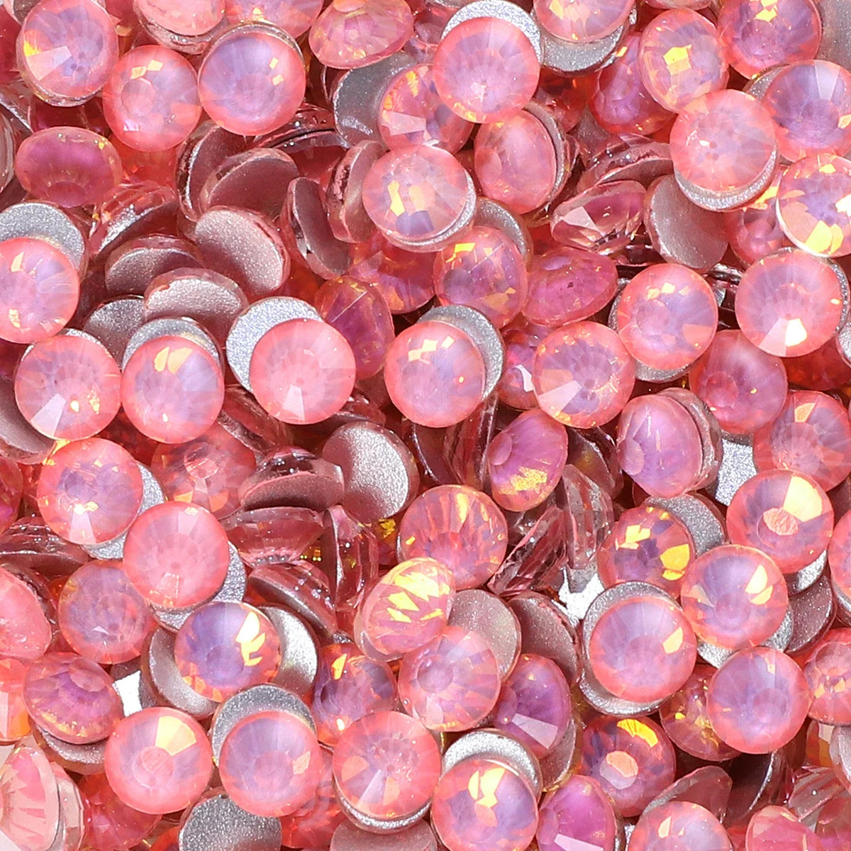 Premium Glass Flatback Rhinestones Non-Hotfix Glitter Stones for Nail Art and Costume Decor