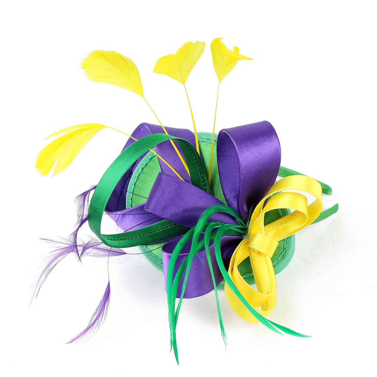 Women’s Feather Fascinator Hairband for Derby, Tea Parties & Events