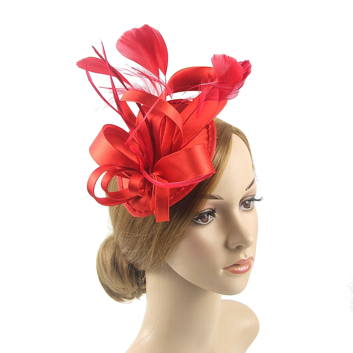 Women’s Feather Fascinator Hairband for Derby, Tea Parties & Events