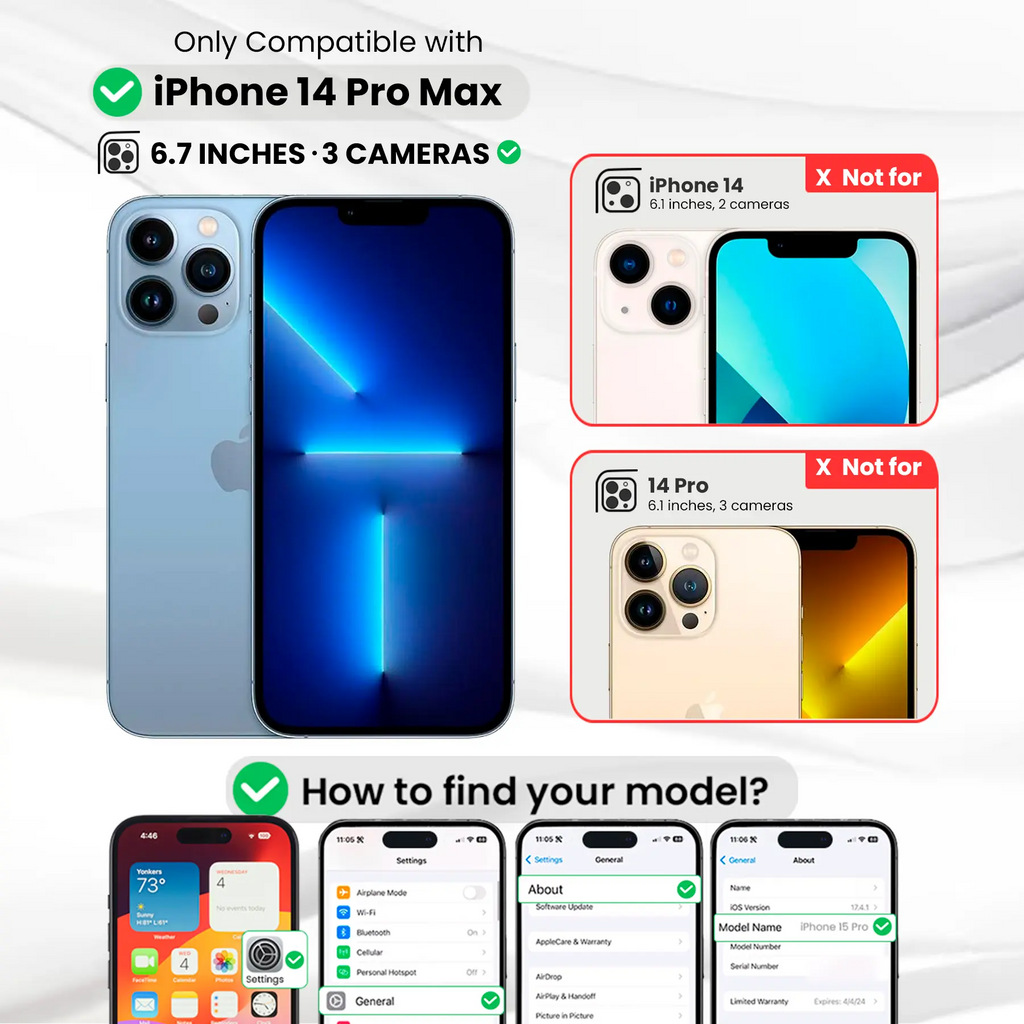 Entronix [Magnetic] Case Compatible with iPhone 14 Pro Max - Translucent Frosted Matte