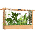 Outsunny Raised Garden Bed with Trellis