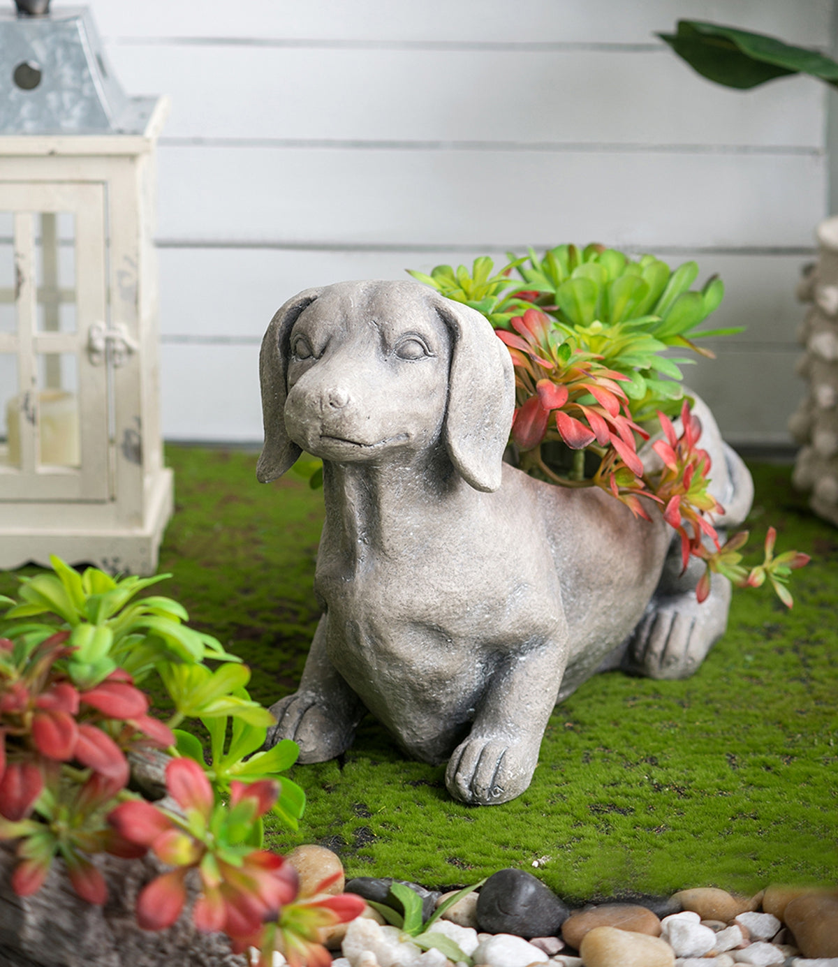 Manon Dog Planter Garden Decor