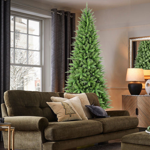 7FT Slim Christmas Tree – Perfect for Corners & Small Spaces