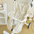 Babys Pure Cotton Thickened Stroller Pad Seat Cushion And Armrest Backrest