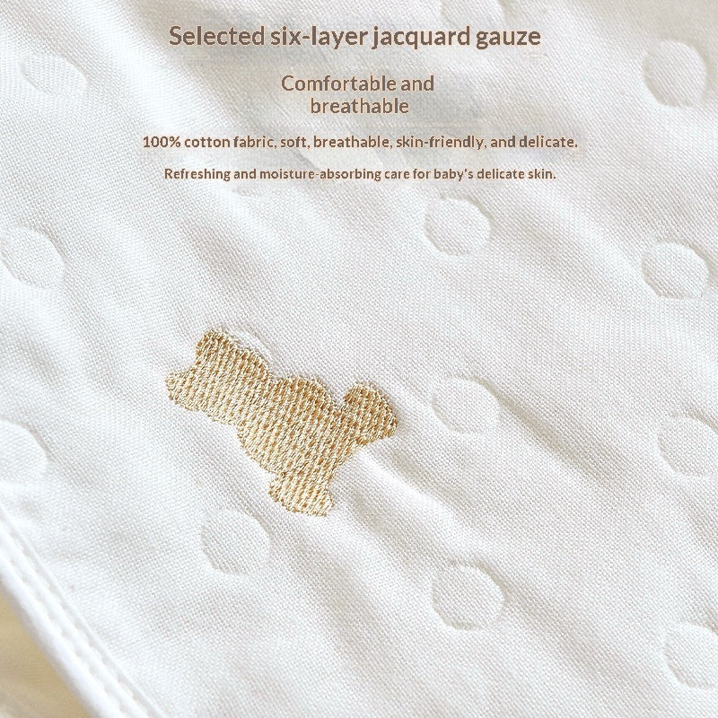 Baby Burp Cloth Shoulder Towel Gauze Pillow And Bib