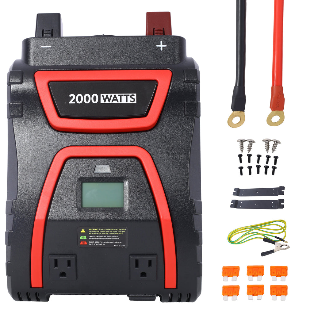 2000 Watts Power Inverter with LED Display - ETL Approved