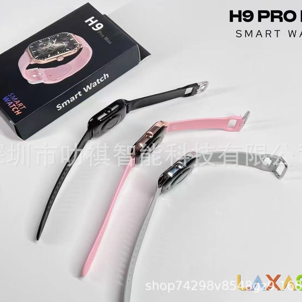 Smart Watch H9 Pro Max Cross-border New Heart Rate Blood Oxygen Blood Pressure Sleep Monitoring Bluetooth Call Multi-function