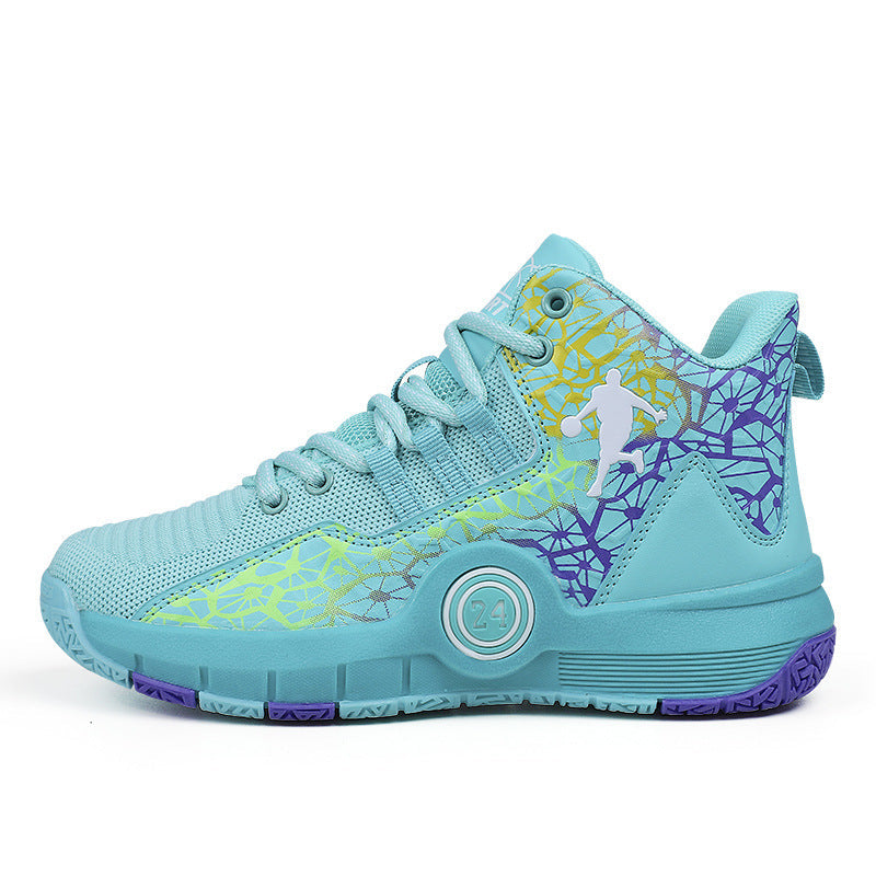 Boys Mesh Breathable Durable Casual Basketball Sneakers