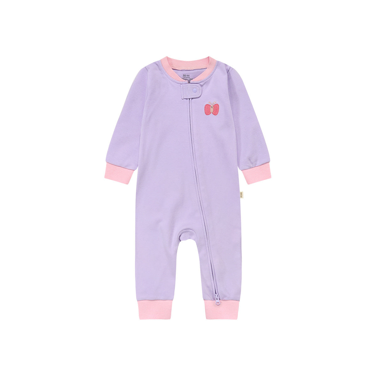Zippered Cotton Baby Romper Outdoor Crawling Clothes