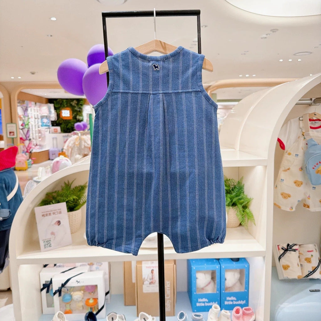 Children's Pure Cotton Striped Romper