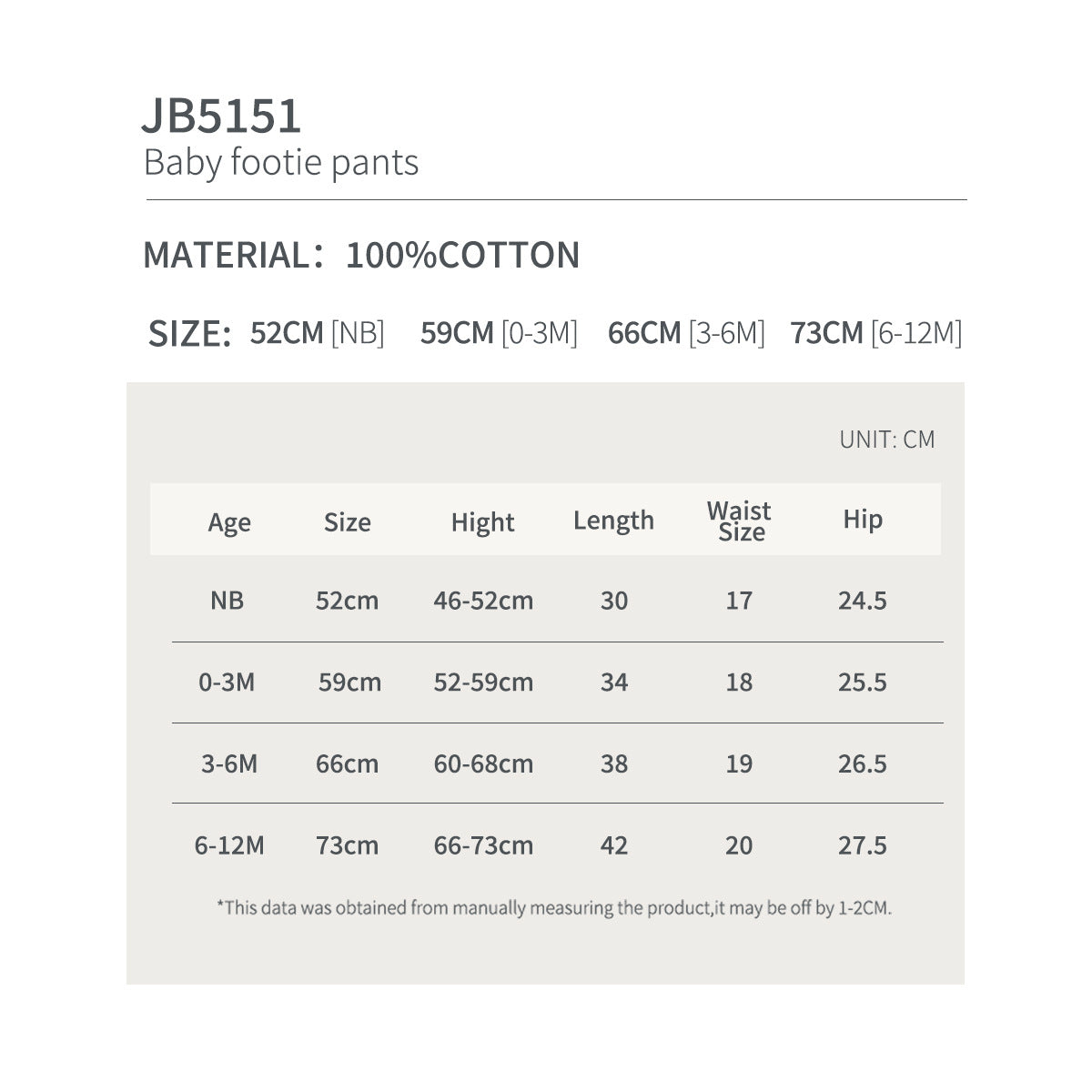 Baby Footed Pants Pure Cotton Pants For Boys And Girls