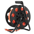 100FT Extension Cord Reel with 4 Outlets and Dust Cover