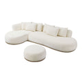 134.63'' Oversized L-Shape Sectional Sofa with Ottoman