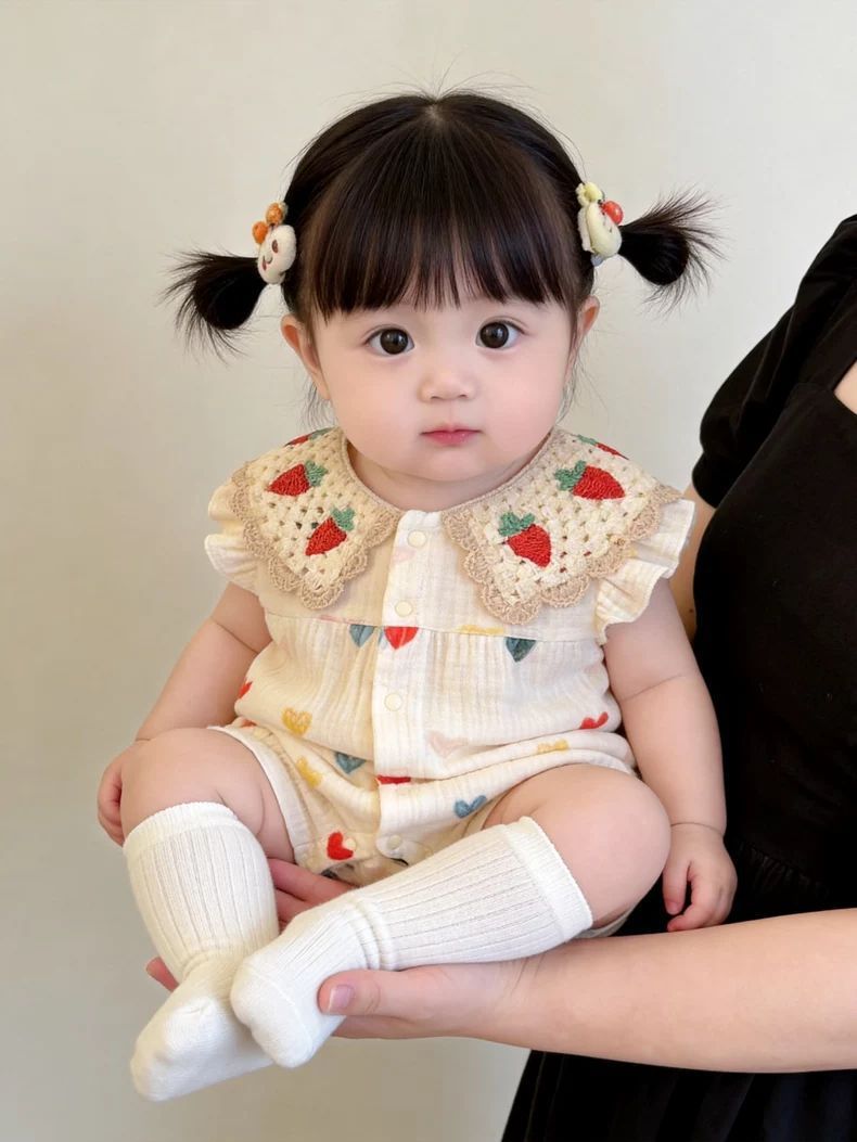 Summer Cotton Breathable Baby Onesie