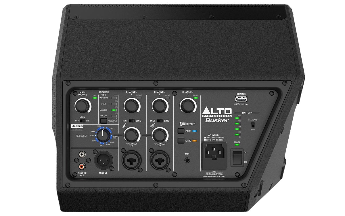 Alto BUSKER - 200-Watt Premium Battery Powered Portable PA