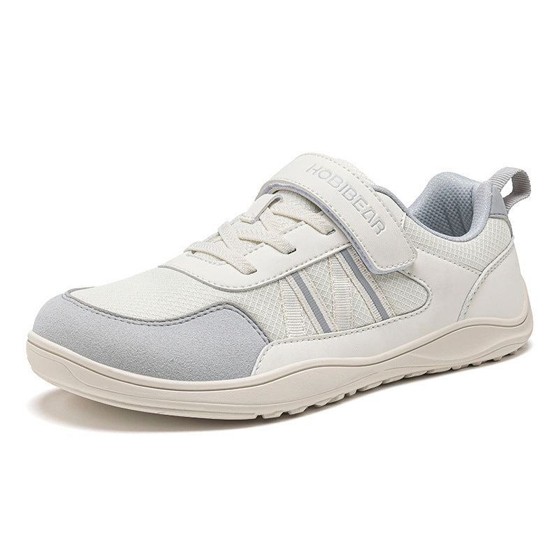 Kids Wide-toe Athletic Shoes Mesh Breathable With Velcro Straps