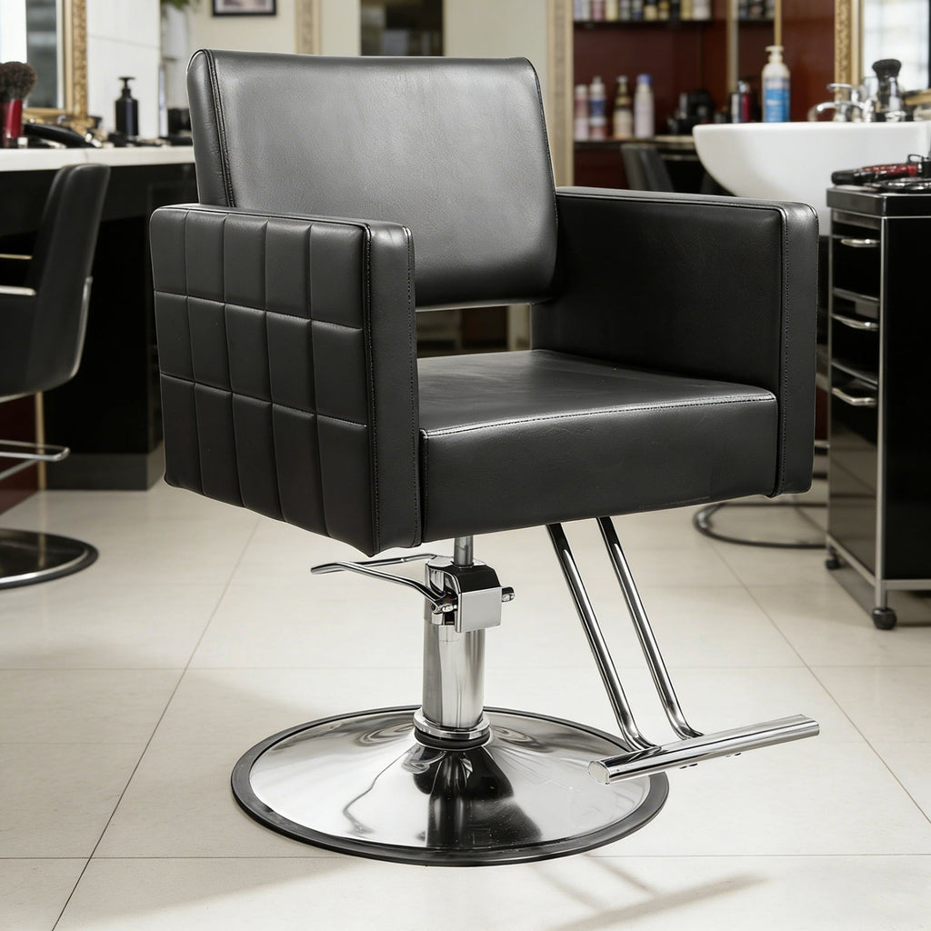 Black Salon Stylist Chair for Home