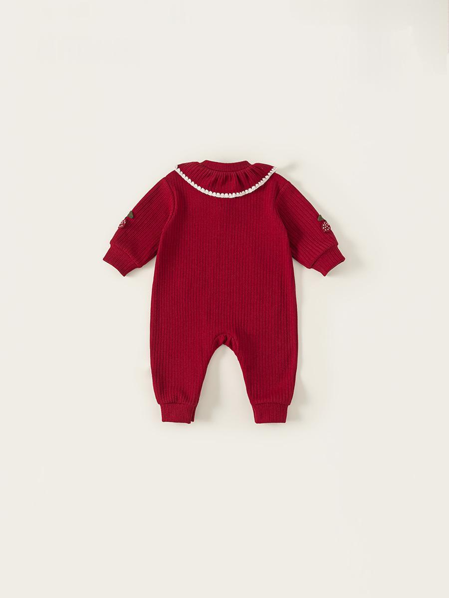 Sweet Ruffled Romper For Baby Girls