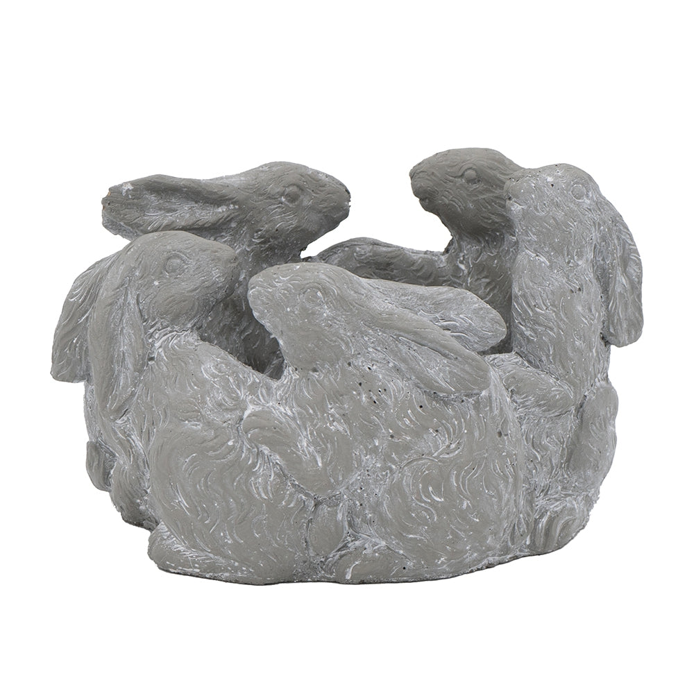5 Bunny Cement Planter