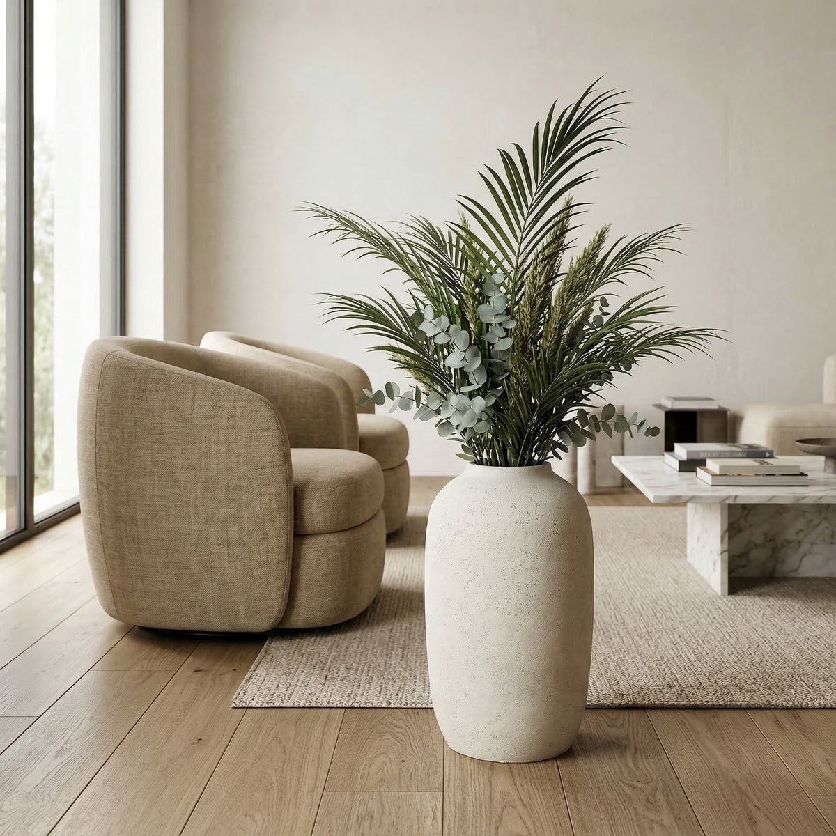 Large Round Concrete Planter