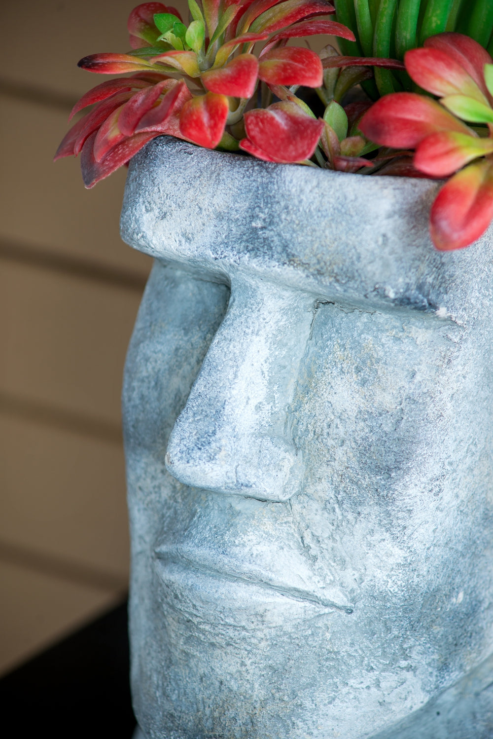 Easter Island Cement Planter