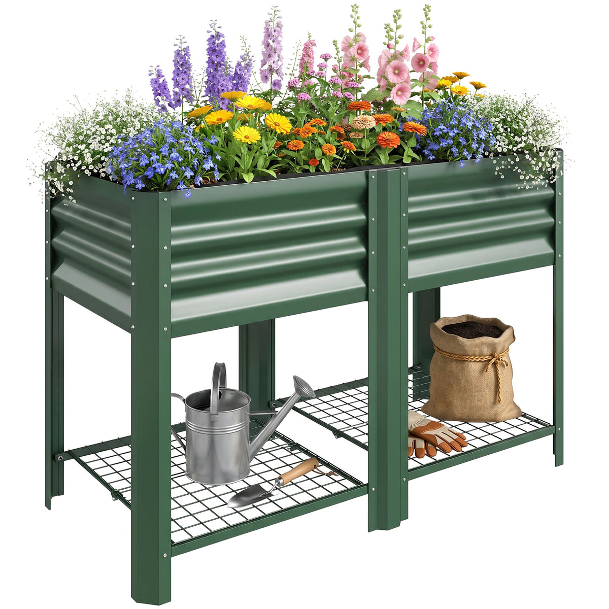 Outsunny Galvanized Steel Raised Garden Bed