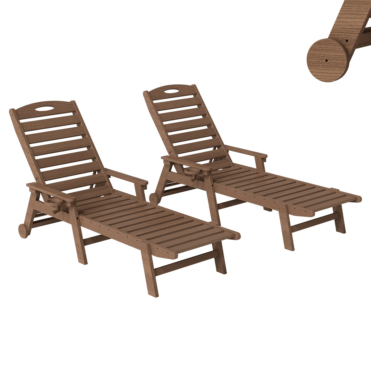 Outdoor Lounge Chairs Set of 2
