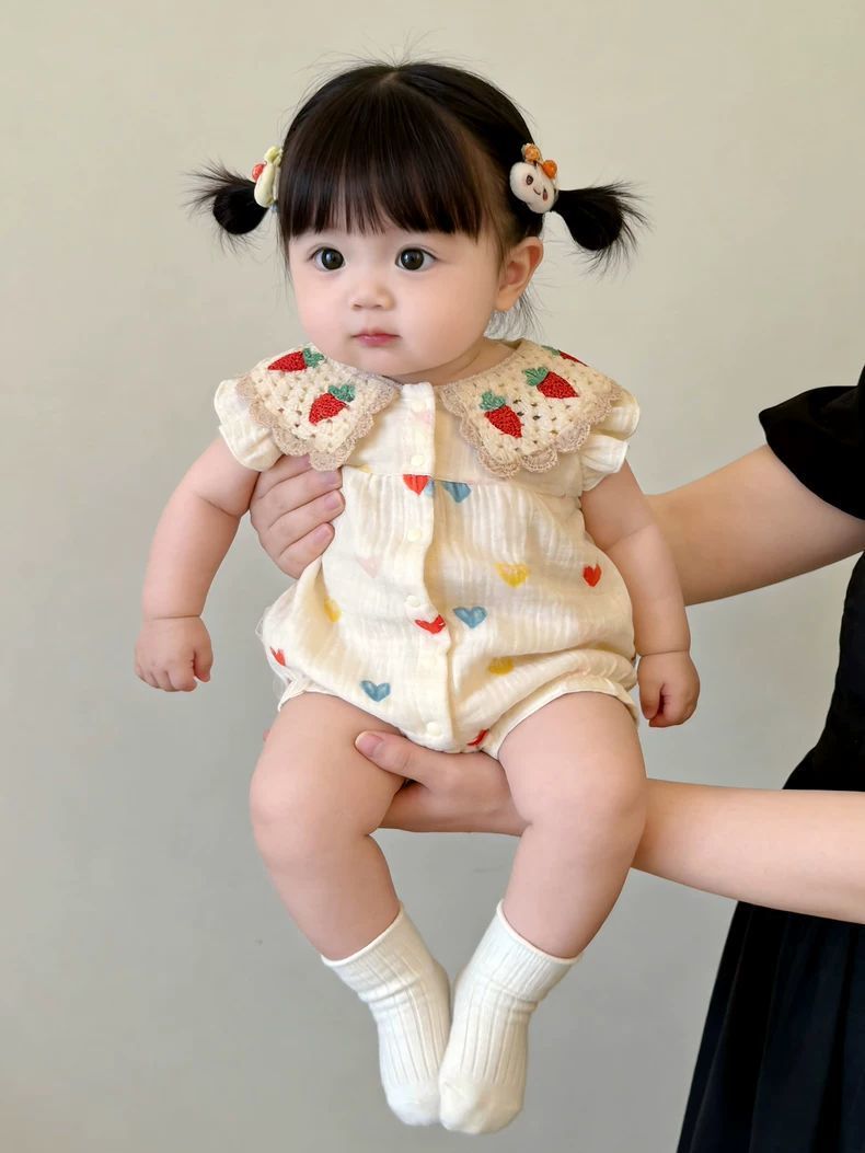 Summer Cotton Breathable Baby Onesie