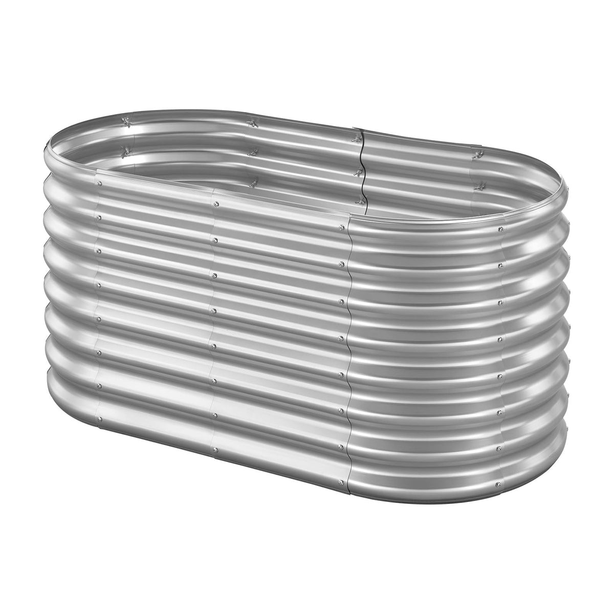 Oval Metal Raised Garden Bed