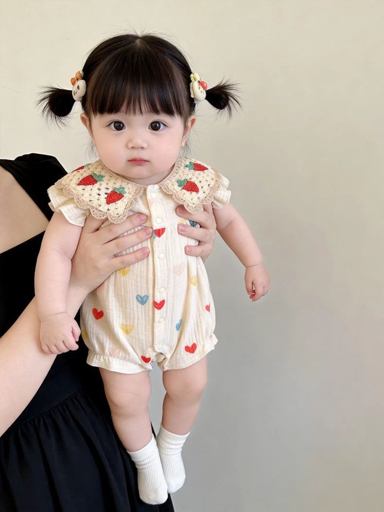 Summer Cotton Breathable Baby Onesie