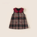 Ruffle-neck Sleeveless Childrens Dress
