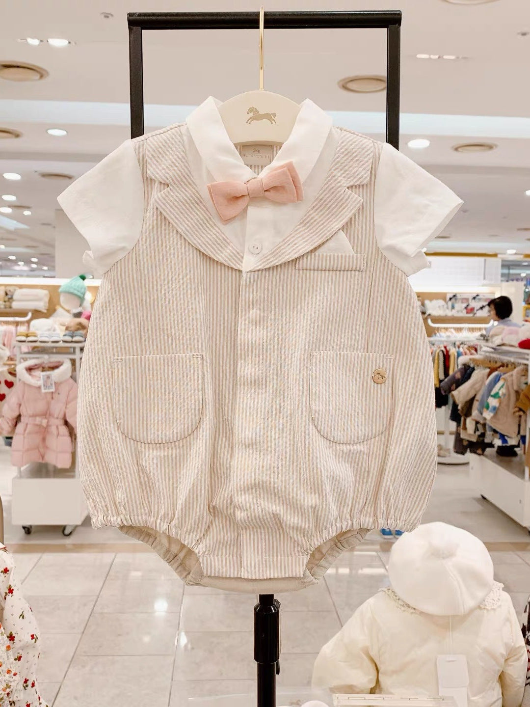 New Arrival Cute Bow-tie Romper For Boys