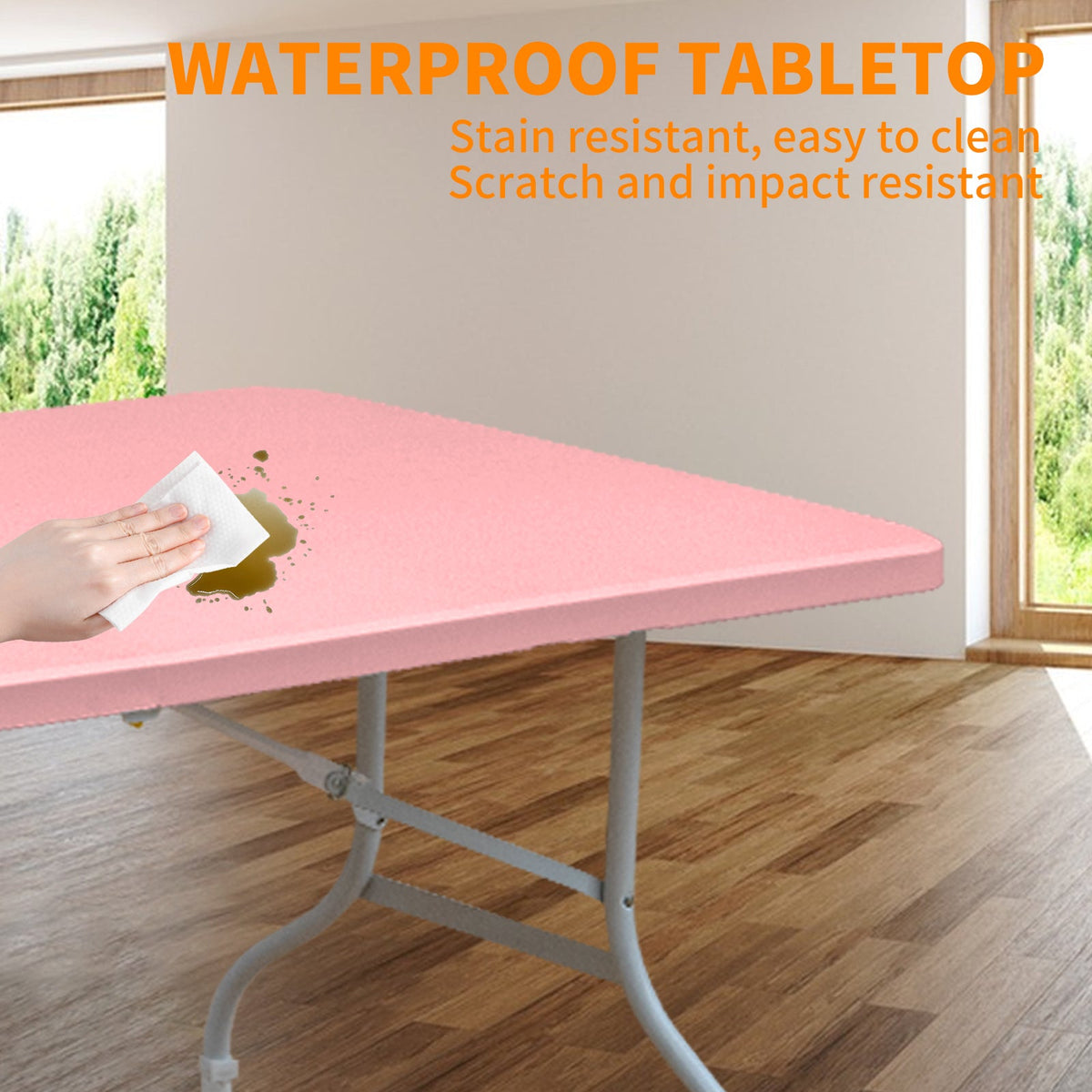 8ft Foldable Outdoor Table