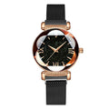 Magnetic-steel Starry Sky Roman-style Women's Watch With Versatile Milanese Strap