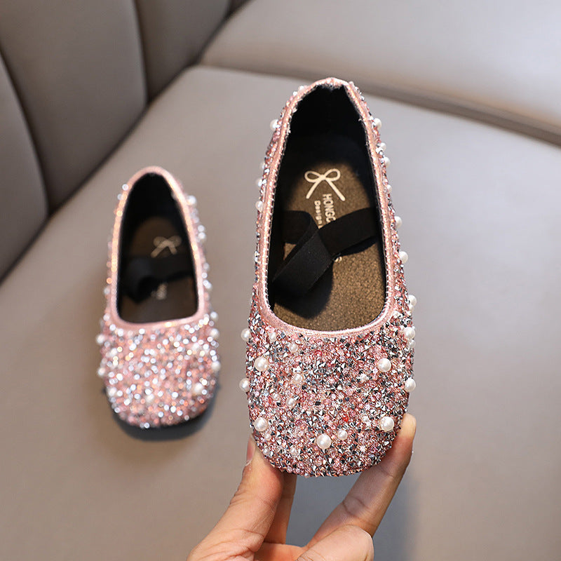Fashionable Square-toe Bow-knot Girls Shoes