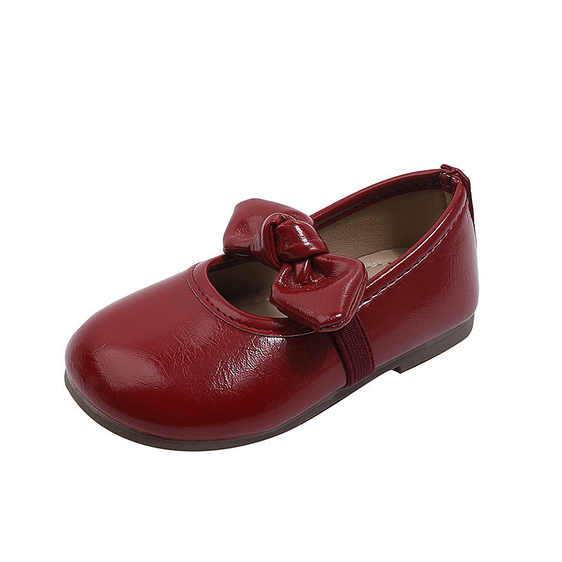 Cute Bow-knot Princess Shoes Soft-soled Performance Shoes