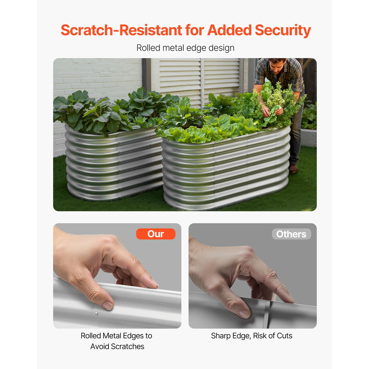 Oval Metal Raised Garden Bed
