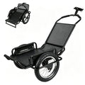 Heavy-Duty Bike Cargo Trailer with Steel Frame and Reflective Strips