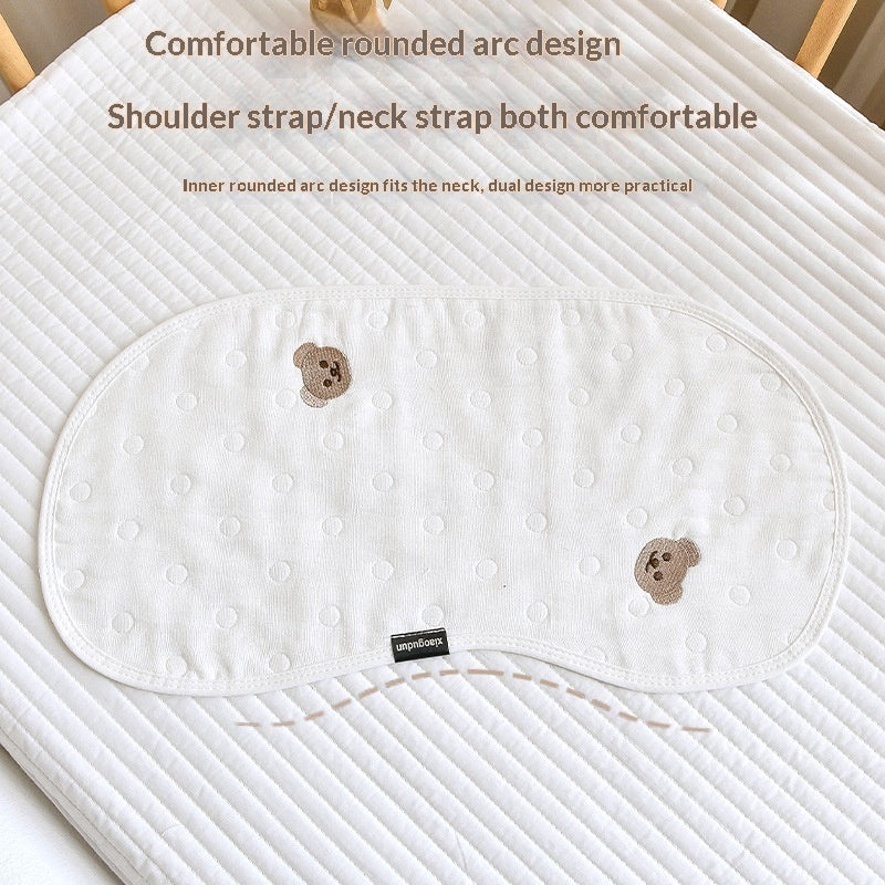 Baby Burp Cloth Shoulder Towel Gauze Pillow And Bib