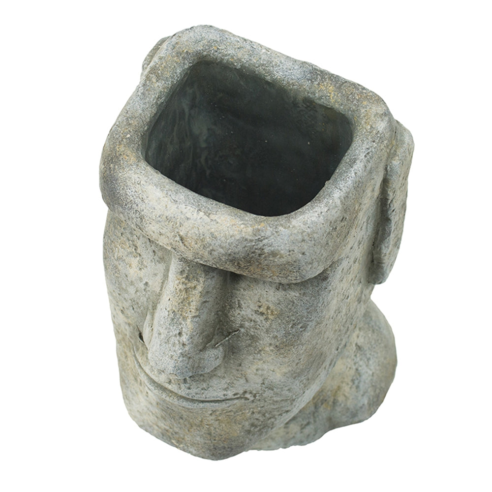 Easter Island Cement Planter - 9"