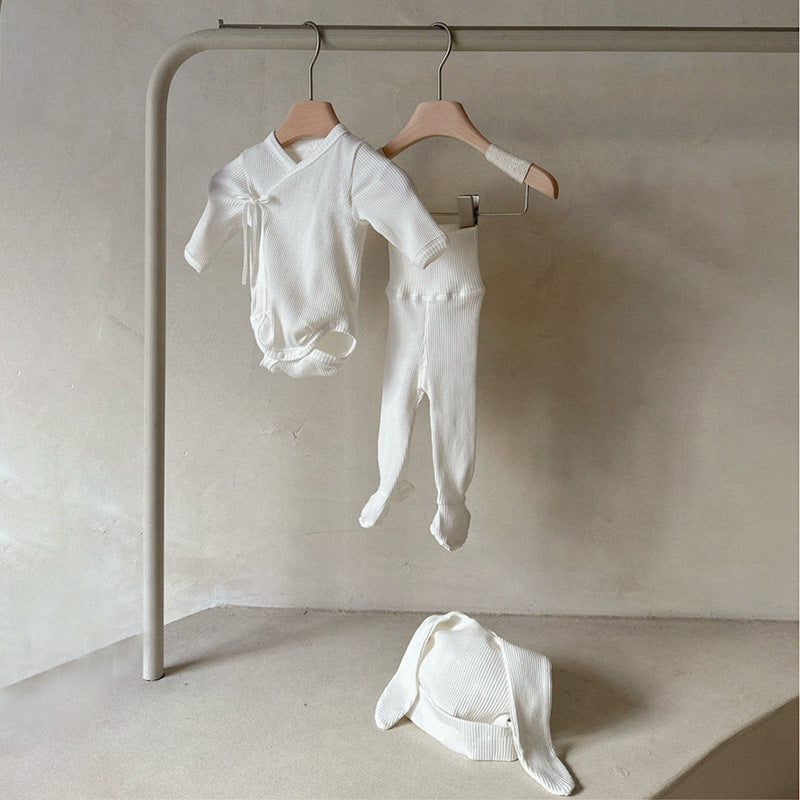 Newborn Clothes Romper Rabbit Ear Hat Set