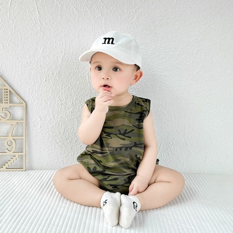 Boys' Summer Sleeveless Vest Romper